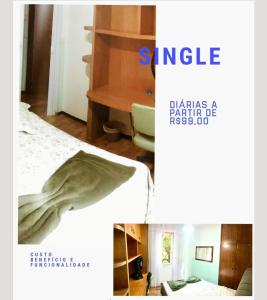 约恩维利American Hostel的一张卧室的照片,卧室里配有一张床铺和一张桌子