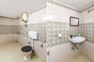 加尔各答FabHotel Sapphire Comfort的一间带卫生间和水槽的浴室