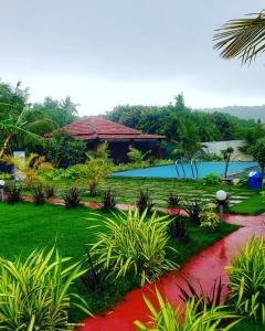 阿姆波尔White Truffle Resort, Arambol的一个带游泳池的度假村和一个度假村