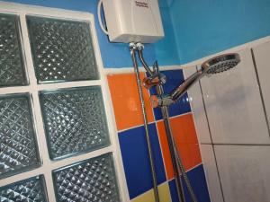 Santa CruzHopi Cadushi Apartment的带淋浴喷头的浴室