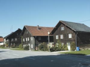 OsternachOsternacherhof的街道边的两栋大型木屋