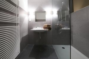 亚贝克塔尼美食度假屋的一间带水槽和淋浴的浴室