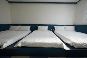 GongjuSloCruise的两张睡床彼此相邻,位于一个房间里