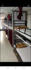 孟买Royal Orchid'S AC Dormitory的客房内的一组双层床