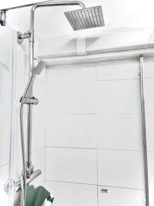 Aroluchi Ville - Cosy Studio的浴室内配有淋浴和头顶淋浴