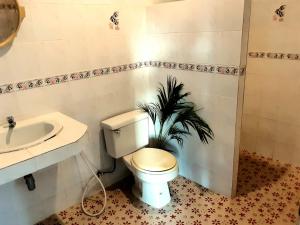 Haad Chao PhaoCentral Essence的一间带卫生间和水槽的浴室