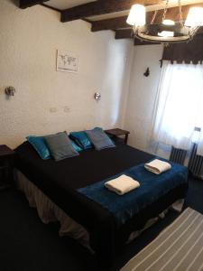 圣卡洛斯-德巴里洛切El Molino的一间卧室配有一张大床和毛巾
