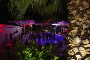 卡梅纳维洛拉HOTEL SISSY的一群人在晚上的派对上跳舞
