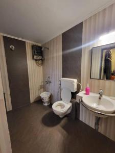 罗纳瓦拉THE PERFECT STAYS: CHOUDHARY VILLA的一间带卫生间和水槽的浴室