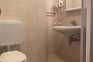 坎皮泰洛迪法萨拉蒂纳公寓的一间带卫生间和水槽的浴室