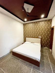 希萨尔OYO Bishnoi Hotel的卧室配有一张床