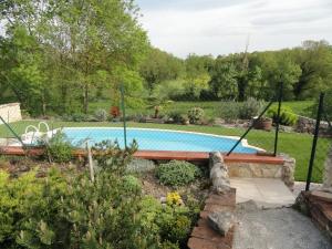 CestayrolsCalme et bien-être的花园庭院内的游泳池