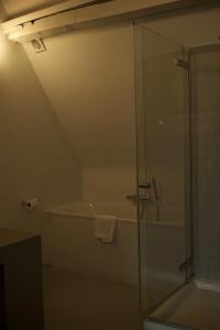 安特卫普玛特洛特酒店的带淋浴和浴缸的浴室
