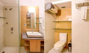 JojeraFabHotel Prime Indeedcare Hotel & Resorts的一间带卫生间和水槽的浴室