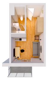山麓布伦Schickes All-inklusive Apartmentzimmer by RESIDA Asset GmbH的房屋内厨房的 ⁇ 染