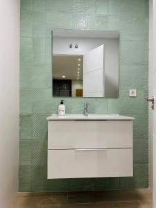 科尔多瓦RIBERA HOME 2的浴室设有白色水槽和镜子