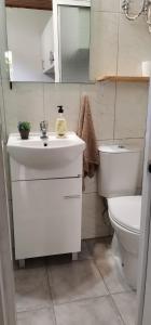 丰沙尔Tiny House Funchal的浴室配有白色水槽和卫生间。