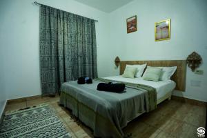 KebiliDar Barka的一间酒店客房,房间内设有两张床