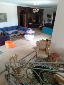 El-Qaṭṭaالريف الاوروبي的客厅配有沙发和椅子