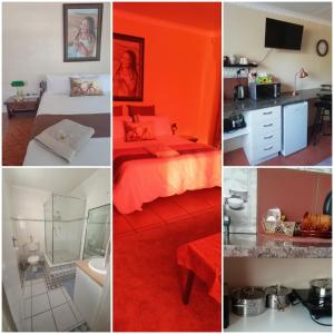 波罗瓜尼Beit-El BnB的一件带有橙色的卧室照片