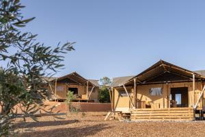 SardoaMonte Flora Farmhouse的沙漠中正在建造的房子