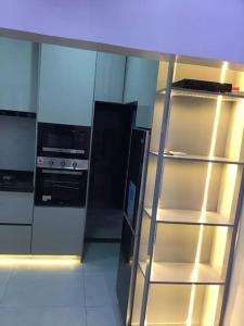 RumodomeBrandison Apartments的厨房配有炉灶和冰箱。