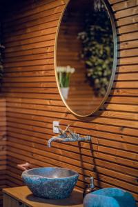 BerlareWellness summa pace AERE的一间带碗水槽和镜子的浴室