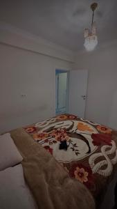 奥尔塔贾BVK1的一间卧室配有一张床铺,床上有毯子