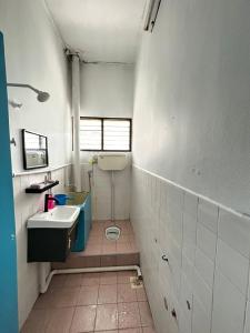 瓜拉立卑nd homestay的一间带水槽和卫生间的浴室