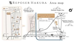 白马村白马休息酒店的a map of the recovery hawkaza area map