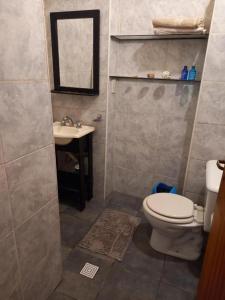 布宜诺斯艾利斯Dante y compañia的一间带卫生间和水槽的浴室