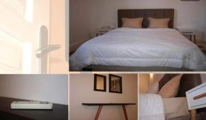 乌姆苏克MB DREAMS DJERBA的一张带床的卧室照片拼贴