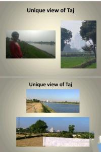 阿格拉Sharma's Exquisite 2 BHK HomeStay in City of Taj的河流景图片拼贴