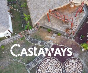 波波约Castaways Nicaragua的戴克里先的字眼,一所房子的顶部