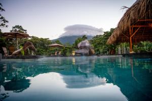 福尔图纳Arenal Manoa Resort & Hot Springs的一座山地游泳池