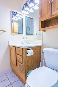 拉斯维加斯Royalty Stay At Princess Ann Court - VIEW 3D MODEL的一间带卫生间、水槽和镜子的浴室