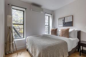 West Village 1br w in-unit wd nr park NYC-1334客房内的一张或多张床位