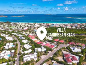 东方湾Villa Caribbean Star, 5 min walk from the beach的享有加勒比海星别墅的空中景致