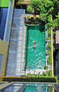 会安Villa De Pi's Hoi An的水中人空中的视图