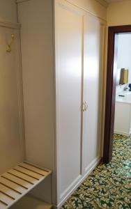 卡罗维发利埃莱凡特EA酒店的一间设有衣柜和门的房间