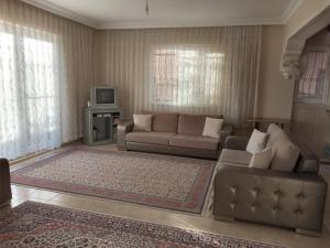 KandıraSeyrek Apart的带沙发和电视的客厅