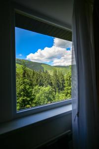 迪马诺卡多林纳Hotel OSTREDOK的山景窗户。