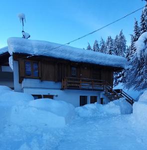 佛加里达Villa Gaia的积雪覆盖的房屋
