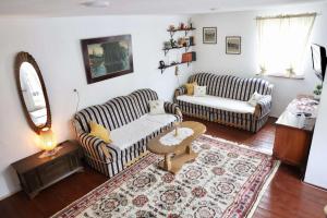 帕莱Holiday Home Mali Raj的客厅配有两张沙发和地毯。