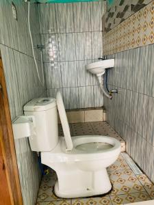 RubavuIgnite guest and apartment的一间带卫生间和水槽的浴室