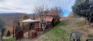 科查尼Krushka, Kochani, Osogovo的山丘上的小房子,有栅栏
