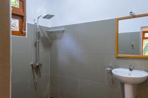 韦利格默The Native Weligama的带淋浴和盥洗盆的浴室
