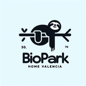 瓦伦西亚BioPark Home Valencia的树枝上树懒的黑白标志