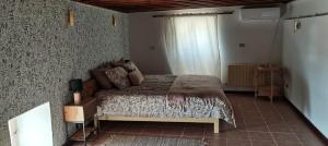 Ouled YanegBeit El Ezz - la petite的一间带床的卧室,位于带窗户的房间内