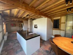 圣特雷登Begijnhof 9的一个带水槽和桌子的厨房